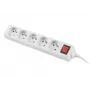 Power Extension Lanberg PS1-05E-0150-W 1,5 m 5 AC-Steckdosen Innenbereich Weiß