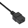 Akyga AK-UP-03 Server-Verlängerungskabel IEC C20 auf C19, 1,8 m, schwarz