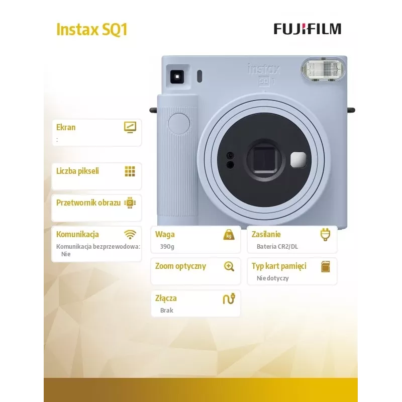 Fujifilm Instax SQUARE SQ1 16672142 Sofortbildkamera, Glacier Blue
