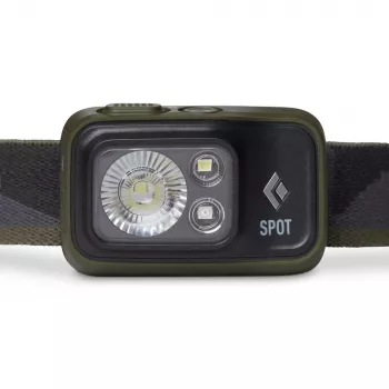 Stirnlampe Black Diamond Spot 400 – 400 lm, LED, IPX8 wasserdicht, AAA, Leuchtweite 12–100 m, schwarz