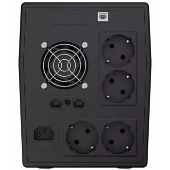 Unterbrechungsfreie Stromversorgung Green Cell UPS05 — Line-Interactive 2 kVA / 1200 W, 5x Typ-F-Steckdosen, LCD, USB, RJ-45