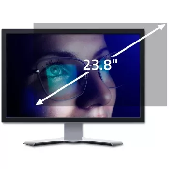 Blickschutzfilter QOLTEC 51059 für 23,8 Zoll (60,5 cm) Monitor, 527 x 296,9 mm, transparent