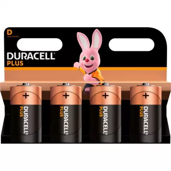 Duracell Plus NEW MN1300 LR20 D-Batterie Alkaline 1,5 V — 4er-Pack