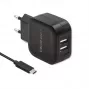 Qoltec 50188 Ladegerät für mobile Geräte Laptop, Smartphone, Smartwatch, Tablet, Telefon, Universal Schwarz AC, DC Innenbereich
