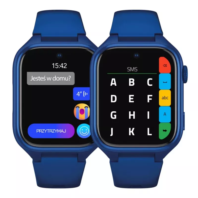 Smartwatch Stelio Junior Pro AI 4G ST-SWJ102-NB — marineblau, 4G-Konnektivität