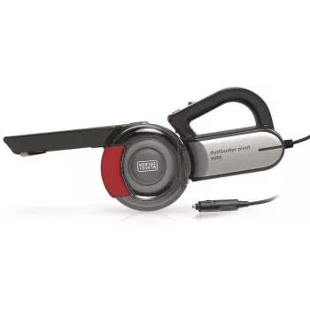 Handstaubsauger Black & Decker PV1200AV — Trocken-Polsterreiniger, 12 V, 0,44 L, 12,5 W, 5 m Kabel, grau/rot