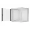 Lanberg Wandmontage-Installationsschrank 19'' 12U 600x600mm grau (Glastür)