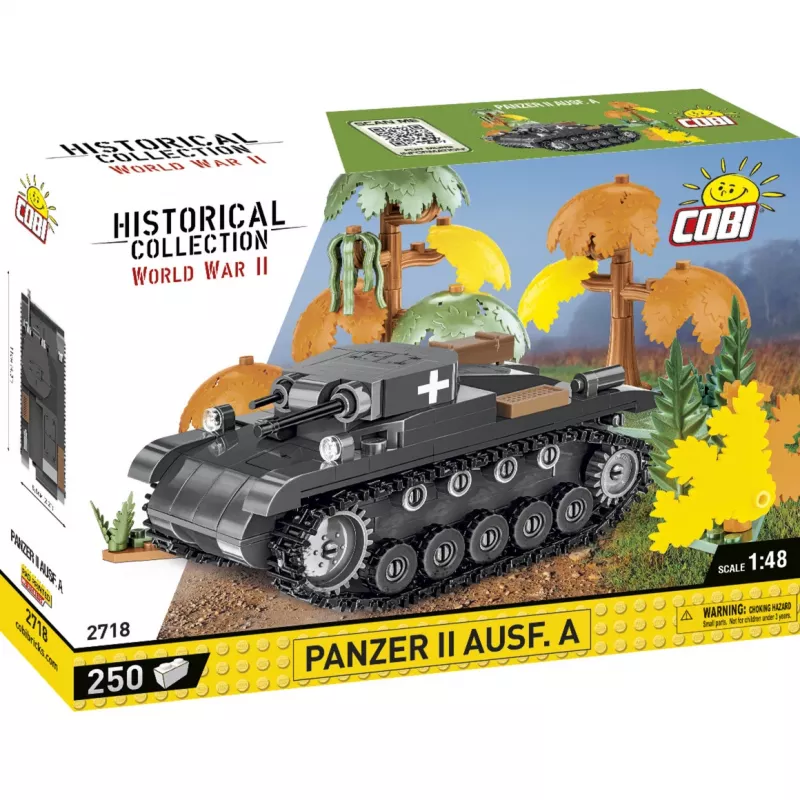 Bausatz Cobi Panzer II Ausf. A — 250 Teile, schwarz
