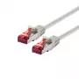 Netzwerkkabel LOGON Cat6 SSTP/PIMF 30 m, RJ-45–RJ-45, Elfenbein