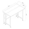 Klapptisch Maclean, schwarz, mobil 100x58 cm, max. 50 kg, MC-126 B
