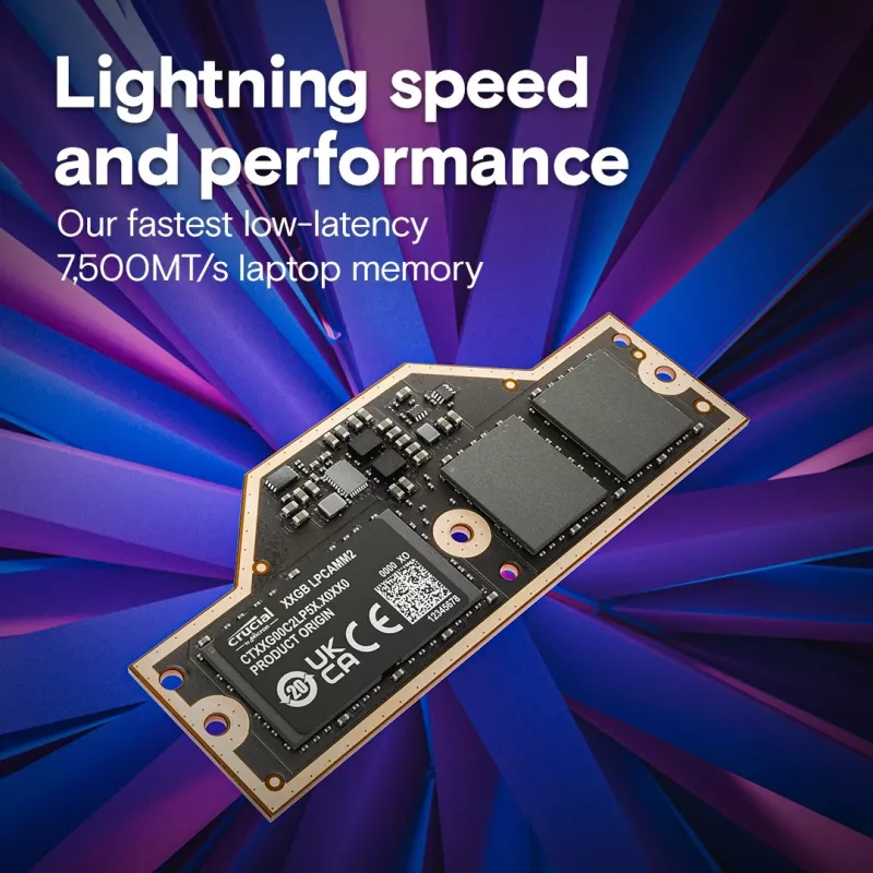 Notebook-Speicher DDR5 LPCAMM2 64GB/7500 LPDDR5X