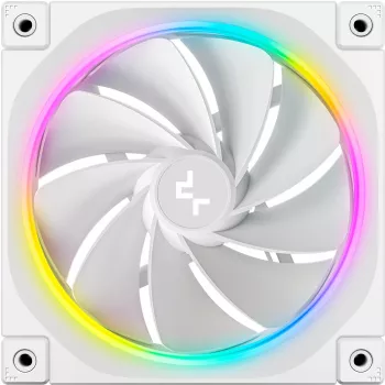 DeepCool FL12R Reverse 120-mm-Gehäuselüfter, 500–2150 U/min, 33,9 dB, Weiß