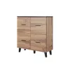Cama sideboard LOTTA 110 4D wotan oak + mat Schwarz
