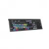 Logickeyboard ASTRA 2 DaVinci-Resolve-Tastatur für Mac, in voller Größe, kabelgebunden USB, Scherenmechanik, QWERTZ Deutsch, Schwarz