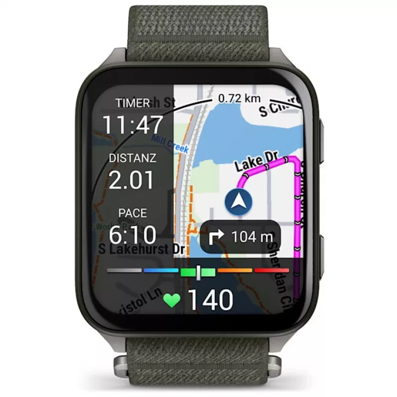 Garmin Venu X1 010-02980-03 Smartwatch, Moosgrün