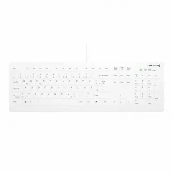 Contour Design Active Key Contour QuickClean Medizinische Tastatur Abnehmbare Abdeckung Full-Size Kabelgebunden Weiß DE C8112