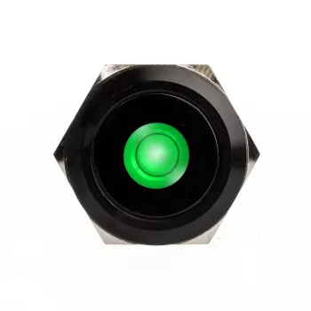 DimasTech PD220 vandalensicherer 25mm Drucktaster Blackline Dot RGB