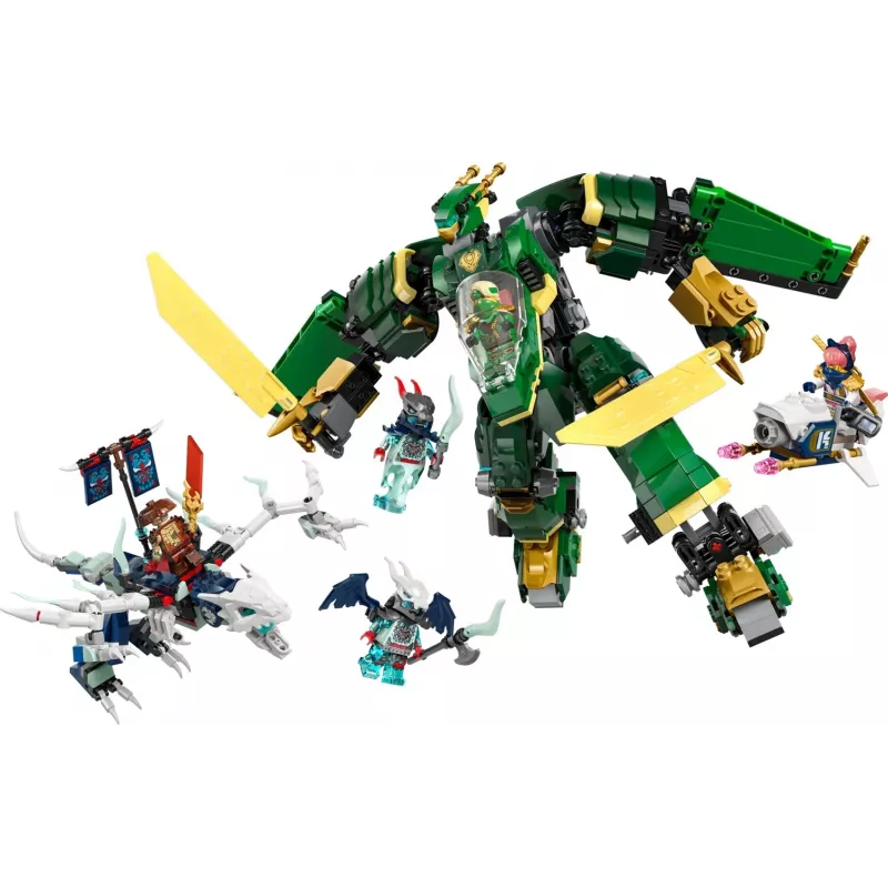 LEGO NINJAGO Set 71845 Lloyds Jet Mech — 1112 Teile, 5 Minifiguren, bewegliche Flügel, Höhe 240 mm