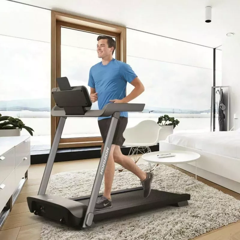 Elektrisches Laufband klappbar Horizon Fitness Evolve 3.0 — 16 km/h, 127×51 cm Lauffläche, 12 Programme, max. Benutzergewicht 113 kg, LED-Anzeige
