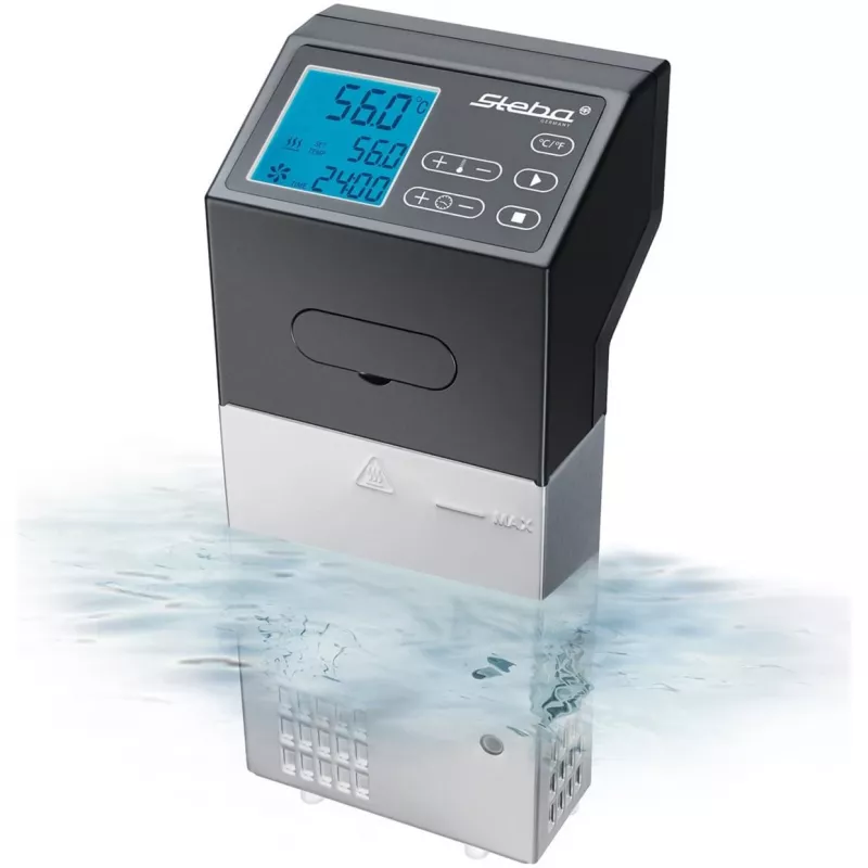 Steba SV 100 Professional Sous-Vide-Garer, 1500 W, Edelstahl/Schwarz