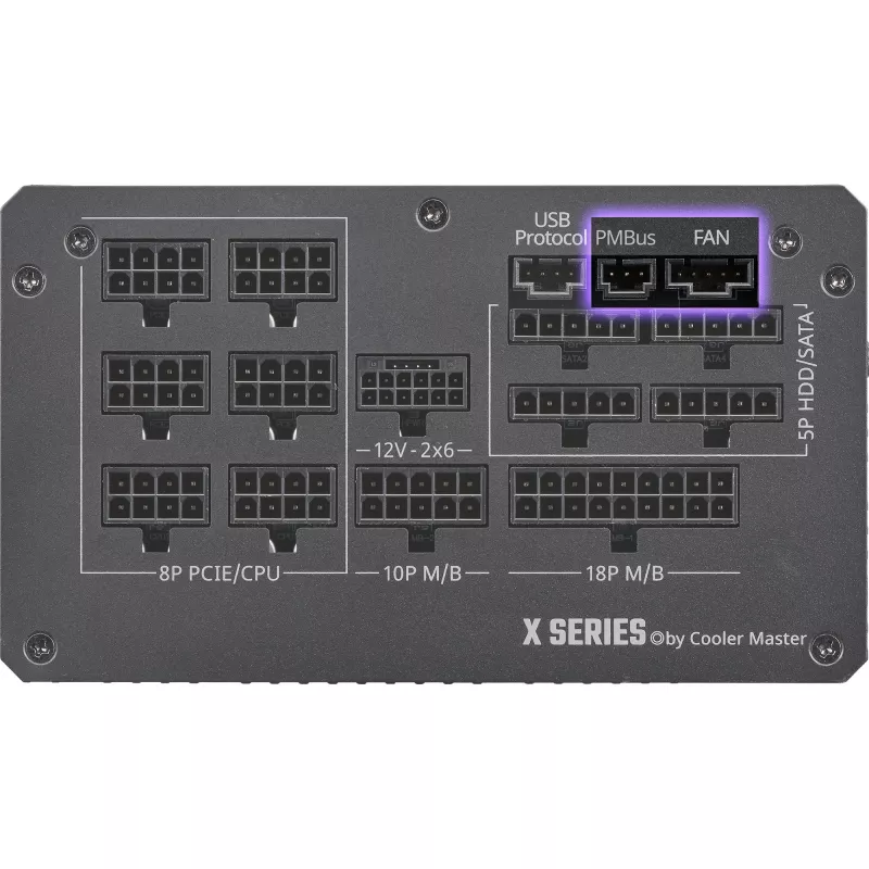 Cooler Master X Silent Edge Platinum 1100 MPS-B001-AZBP-NBEU PC-Netzteil, 1100 W, 80 PLUS Platinum, ATX 3.1, modular, 12VHPWR, 20+4-Pin, Schwarz