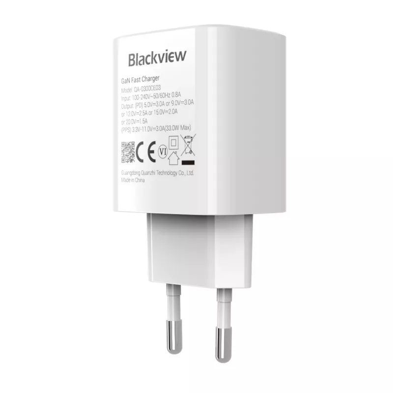 Ladegerät BLACKVIEW CHAR-33W/BV USB-C 33W Schnellladung, schwarz