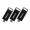 PNY Elite 128 GB USB-C 3.2 Gen 1 Flash-Laufwerk, 3er-Pack (Retail)