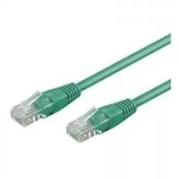 Wentronic Goobay CAT 5e Patchkabel, U/UTP, Grün, 15 m - CCA Kupfer-Mix (68353)