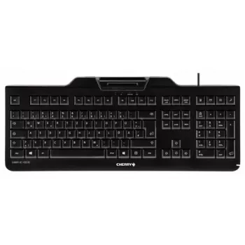 CHERRY KC 1000 SC Tastatur Universal USB AZERTY Belgisch Schwarz