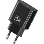 USB-Ladegerät usams USA001629 25W 1×USB-C + 1×USB-A Schnellladung