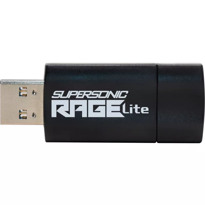 Flash-Laufwerk PATRIOT Rage Lite 512GB 120 MB/S USB 3.2 einziehbar Schwarz (PEF512GRLB32U)