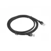 Lanberg PCU6-10CC-0200-BK Cat.6 U/UTP Patchkabel, 2 m, Schwarz
