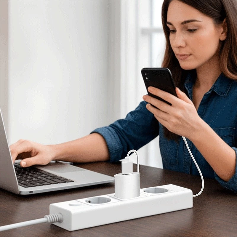 USB-A Buchse Adapter, 5W, 5V/1A, 1xUSB-A weiß