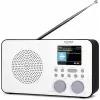 Internetradio TECHNISAT VIOLA 2 C IR — Analoger & digitaler Tuner, DAB+/FM, Wi‑Fi, 3 W, 2,4 Zoll TFT, 3,5 mm, Schwarz/Weiß