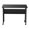 Klapptisch Maclean, schwarz, mobil 100x58 cm, max. 50 kg, MC-126 B
