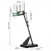 Gestell für Basketballkorb Salta Guard 138 x (296–371) x 240 cm, Modell 5134