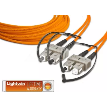 Lightwin Hochwertiges Duplex LWL-Patchkabel, MM OM1, SC - SC LWL-Patchkabel (LDP-62 SC-SC 2.0)