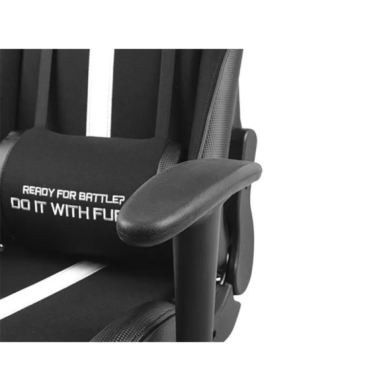 FURY Avenger XL Universal Gaming Chair Gepolsterter Sitz Schwarz, Weiß