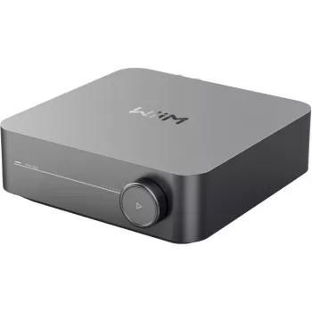 Stereo-Streaming-Verstärker WiiM Amp Pro Dark Grau — Wi‑Fi, Bluetooth 5.3, AirPlay 2, Spotify Connect, HDMI ARC, optischer Eingang, Sub-Ausgang