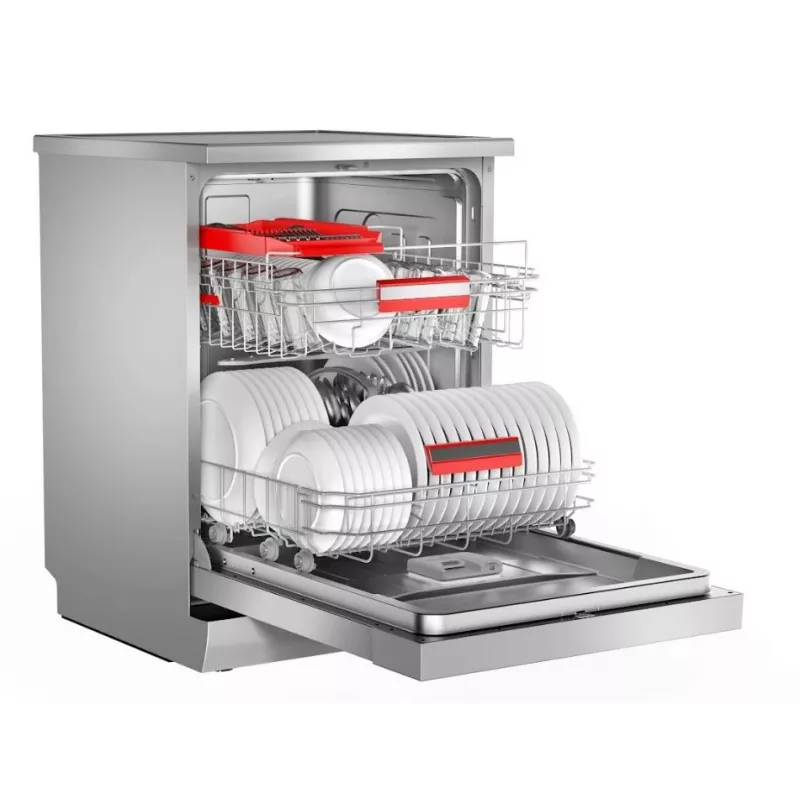 Toshiba DW-14F5EE(S)-PL freistehender Geschirrspüler, 60 cm, 14 Maßgedecke, Silber
