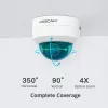 Foscam D4Z IP-Überwachungskamera für außen, 4 MP, 1536p, WLAN AC, LAN, Weiß