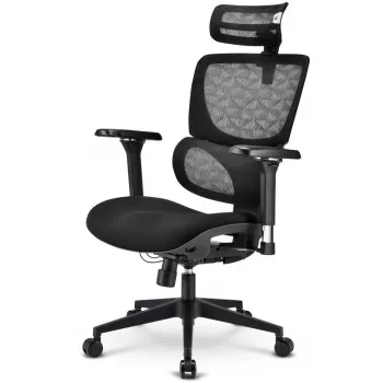 Bürostuhl Sharkoon OfficePal C40 — schwarz, ergonomisches Design, höhenverstellbar