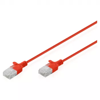 Patchkabel DIGITUS CAT6 U-UTP schlank 0,5 m rot