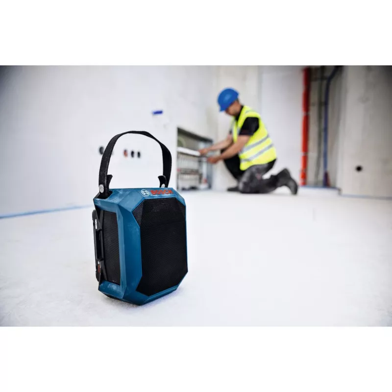 Tragbares Baustellenradio Bosch GPB 18V-1 solo C (06014A7000) — 18V batteriebetrieben