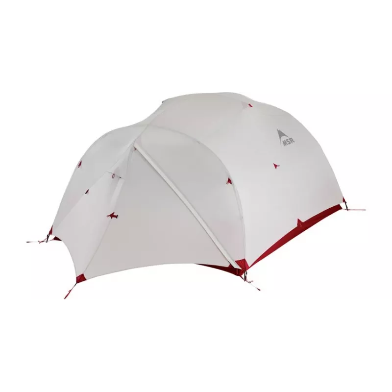MSR Mutha Hubba NX Zelt für 3 Personen, Grau, Rot