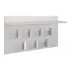 Kleiderhaken Top e shop WIESZAK 2F BIEL MAT, Spanplatte, 7 Haken, 700×200×400 mm