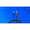 Savio CL-174 USB-C-auf-USB-C-Kabel, 100 W, Power Delivery/Quick Charge, digitale Anzeige, 1 m, grün