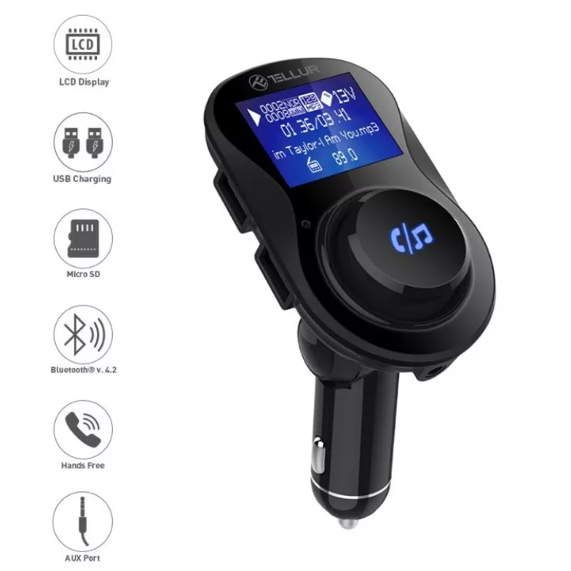 Tellur FMT-B3 FM-Transmitter, schwarz