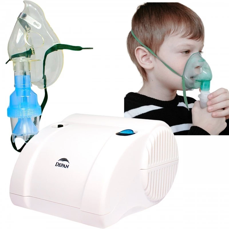 Inhalator HELBO leiser Kolbenkompressor mit zwei Masken