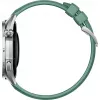 Huawei WATCH GT 6 46 mm Smartwatch, 1,47" AMOLED 466 x 466, Touchscreen, GPS, 64 GB, Edelstahlgehäuse, grünes gewebtes Armband